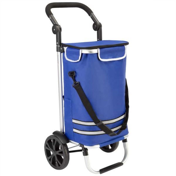 Shopping Trolley 2in1, 56L, 50kg, foldbar, blå